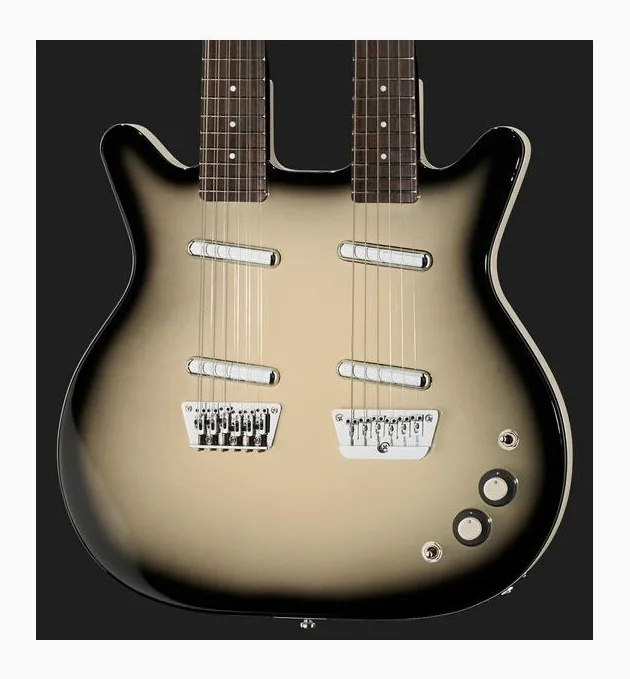 Danelectro DB612-BBS, selettore pickup e jack di uscita