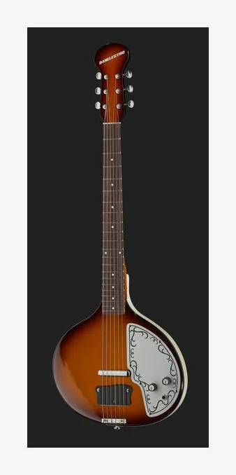Danelectro DBS68 Reissue Baby Sitar VS, ponte e meccaniche di intonazione