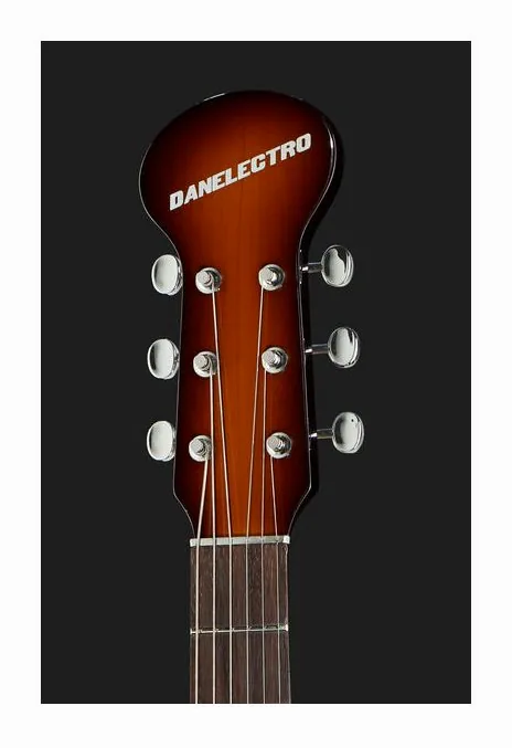 Danelectro DBS68 Reissue Baby Sitar VS, profilo laterale del corpo