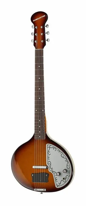Danelectro DBS68 Reissue Baby Sitar VS in primo piano frontale