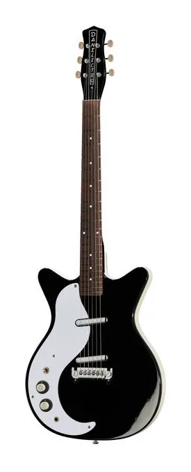 Danelectro DE 59M LH NOS+ Black visto di fronte