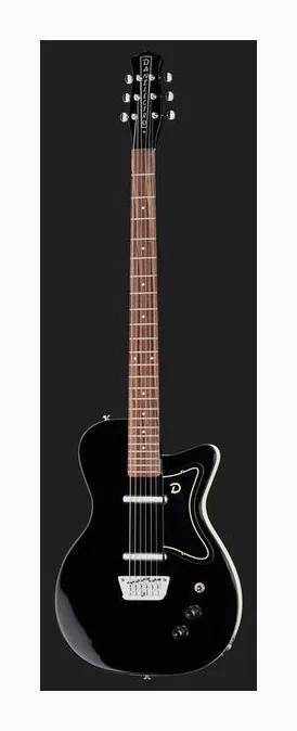 Danelectro DE56 Baritone Guitar BK, pickup e manopole dei controlli
