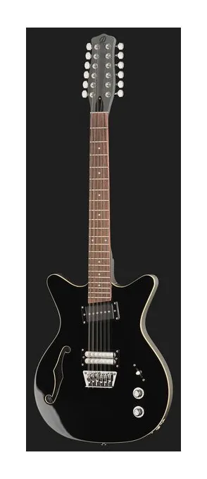 Danelectro Fifty Niner 12 String BK Top, pickup e manopole dei controlli