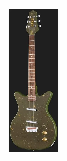 Danelectro Golden 1950's Green, ponte e meccaniche di intonazione
