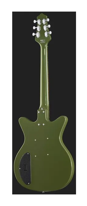 Danelectro Golden 1950's Green, manico e tastiera visti di lato