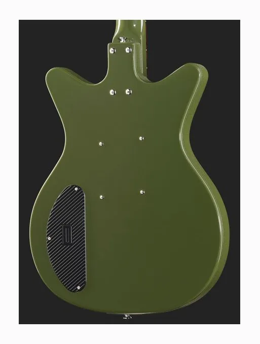Danelectro Golden 1950's Green, capotasto e prime posizioni della tastiera