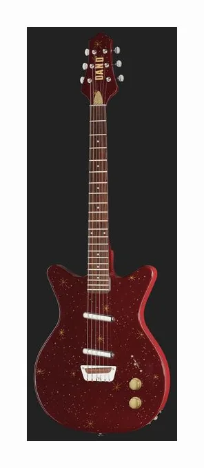 Danelectro Golden 1950's Maroon, ponte e meccaniche di intonazione