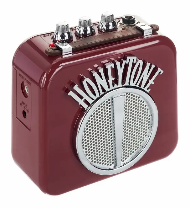 Danelectro N-10 Honeytone Mini Amp BUR, retro con le prese di collegamento