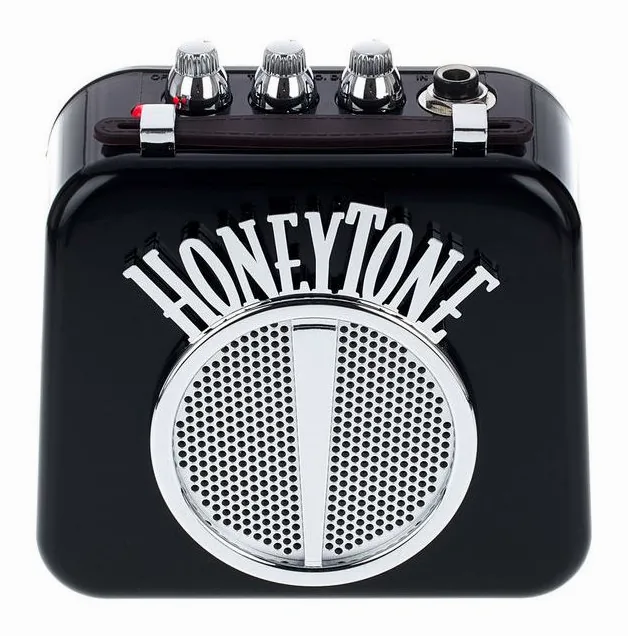 Danelectro N-10 Honeytone Mini Amp BK, retro con le prese di collegamento