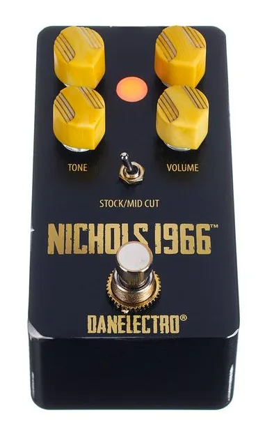 Danelectro Nichols 1966 Vint Fuzz Distor, ingressi e uscite laterali