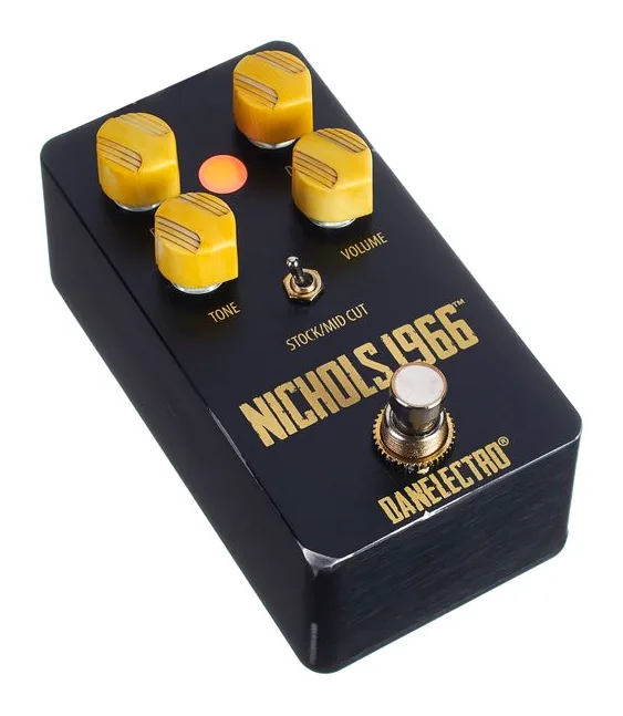 Danelectro Nichols 1966 Vint Fuzz Distor, connettori sul retro dell'unita