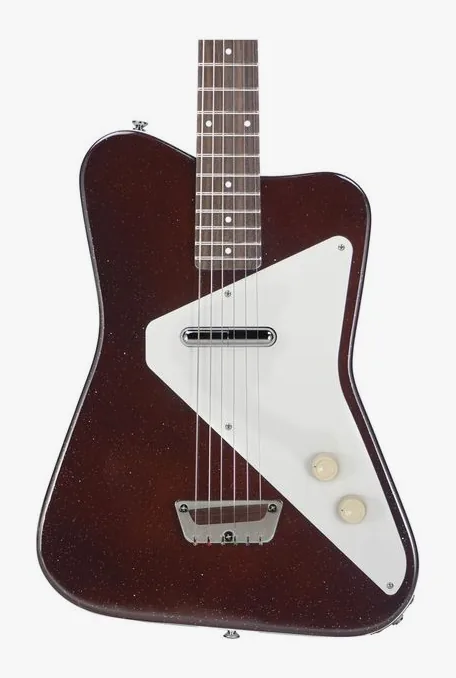 Danelectro Pro Maroon Silver Glitter, capotasto e prime posizioni della tastiera