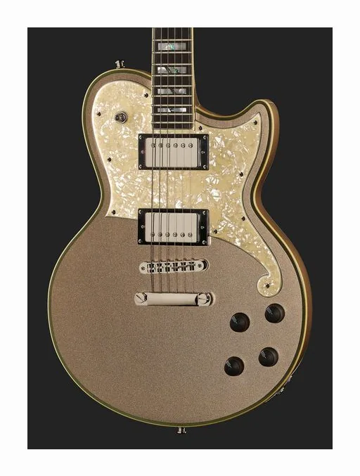 DAngelico Deluxe Atlantic Desert Gold, selettore pickup e jack di uscita