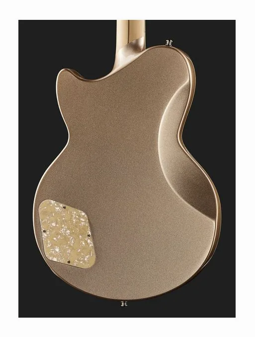 DAngelico Deluxe Atlantic Desert Gold, paletta con meccaniche e logo