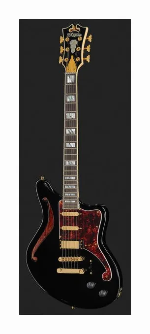 DAngelico Deluxe Bedford SH BK, capotasto e prime posizioni della tastiera