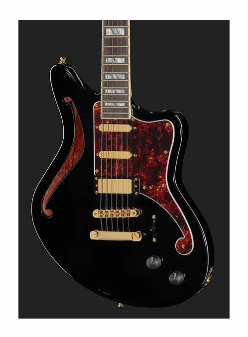 DAngelico Deluxe Bedford SH BK, selettore pickup e jack di uscita