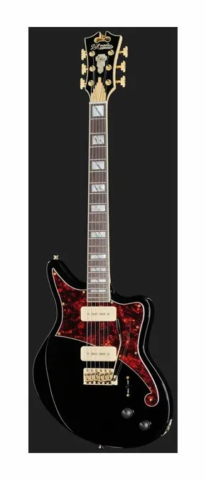 DAngelico Deluxe Bedford Solid Black, profilo laterale del corpo