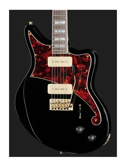 DAngelico Deluxe Bedford Solid Black, capotasto e prime posizioni della tastiera