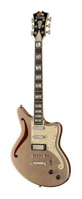 DAngelico Deluxe Bedford SH Desert Gold visto di fronte