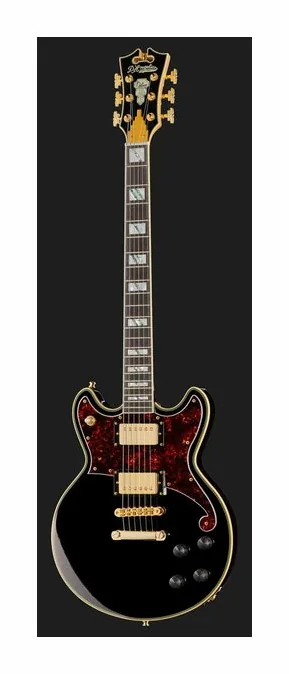 DAngelico Deluxe Brighton Solid Black, ponte e meccaniche di intonazione