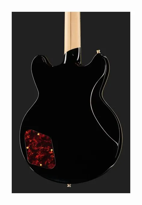 DAngelico Deluxe Brighton Solid Black, selettore pickup e jack di uscita