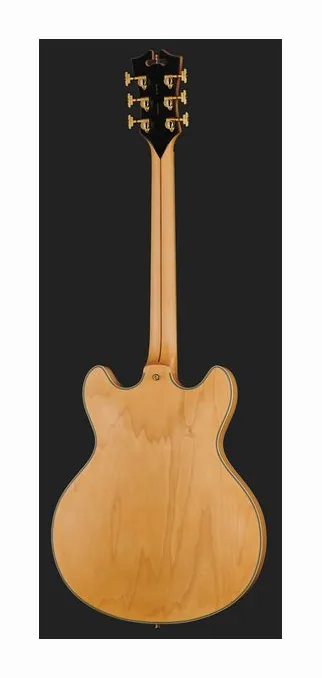 DAngelico Deluxe DC Satin Honey, selettore pickup e jack di uscita