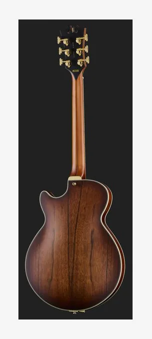 DAngelico Deluxe SS Satin Brown Burst, capotasto e prime posizioni della tastiera