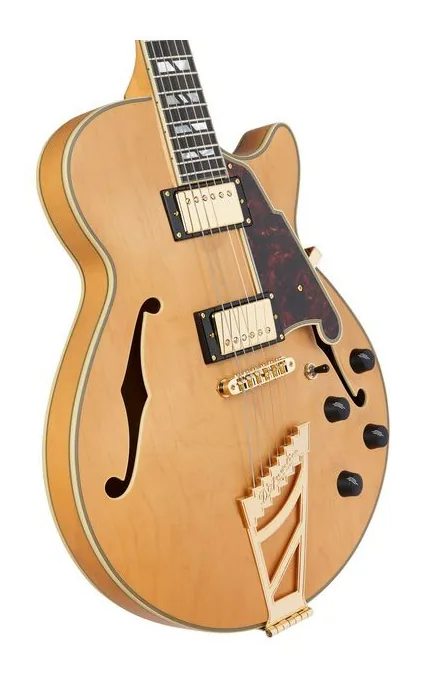 DAngelico Deluxe SS Satin Honey, profilo laterale del corpo