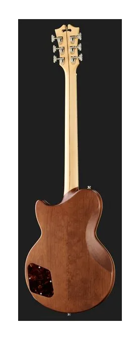 DAngelico DLX Atlantic Baritone Walnut, manico e tastiera visti di lato