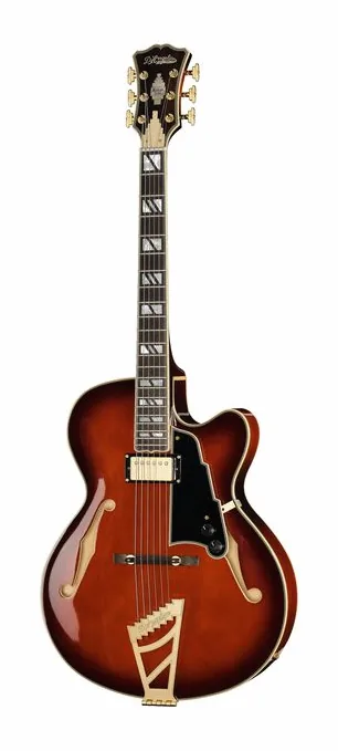 DAngelico Excel 16 Amaretto Burst in primo piano frontale