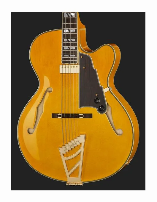 DAngelico Excel 16 Amber, curve del body viste dall'alto