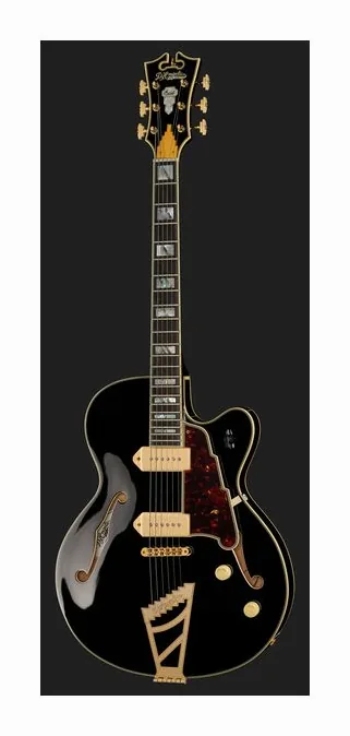 DAngelico Excel 59 Solid Black, selettore pickup e jack di uscita