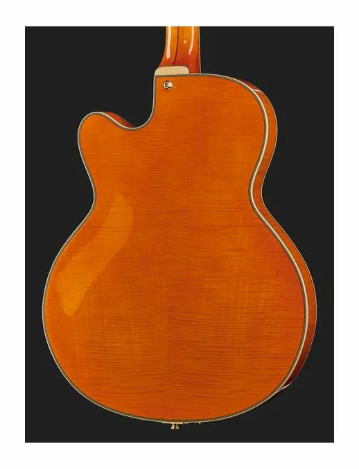 DAngelico Excel 59 Vintage Natural, profilo laterale del corpo