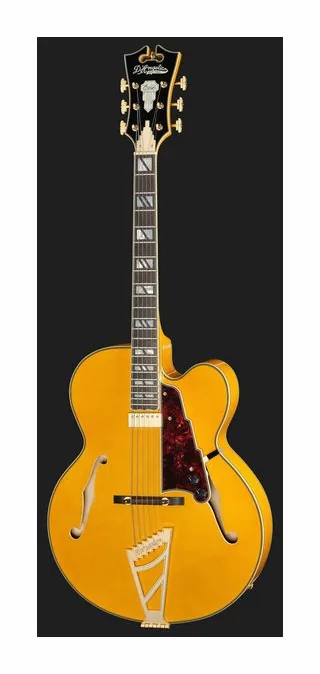 DAngelico Excel EXL1 Amber, paletta con meccaniche e logo