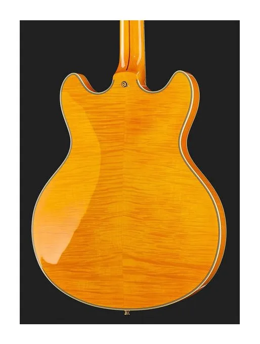 DAngelico Excel DC Vintage Natural, profilo laterale del corpo