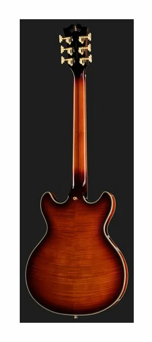 DAngelico Excel Mini DC Amaretto Burst, ponte e meccaniche di intonazione