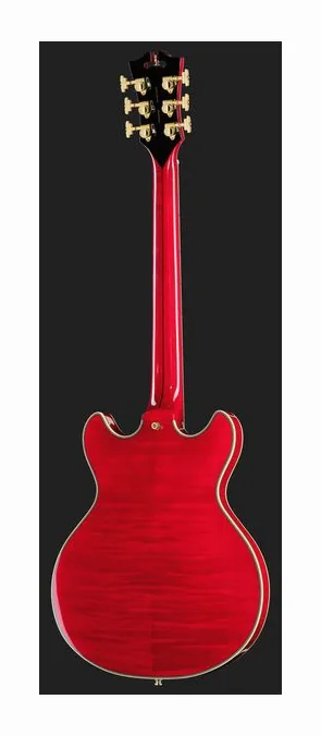 DAngelico Excel Mini DC Trans Cherry 25, ponte e meccaniche di intonazione