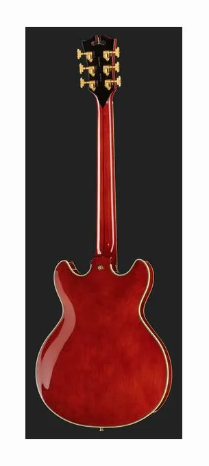 DAngelico Excel Mini DC Viola, selettore pickup e jack di uscita