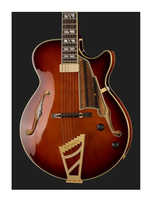 DAngelico Excel SS Soho Amaretto Burst, vista posteriore del corpo