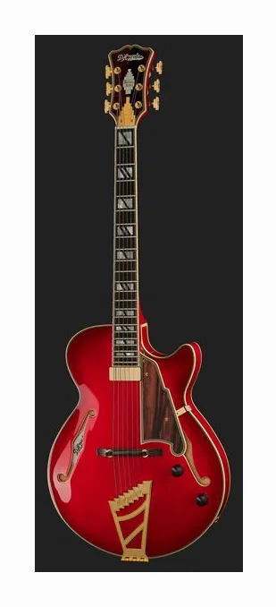 DAngelico Excel SS Soho Dark Cherry Burs, ponte e meccaniche di intonazione