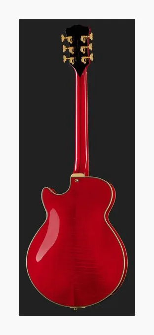 DAngelico Excel SS Soho Dark Cherry Burs, selettore pickup e jack di uscita