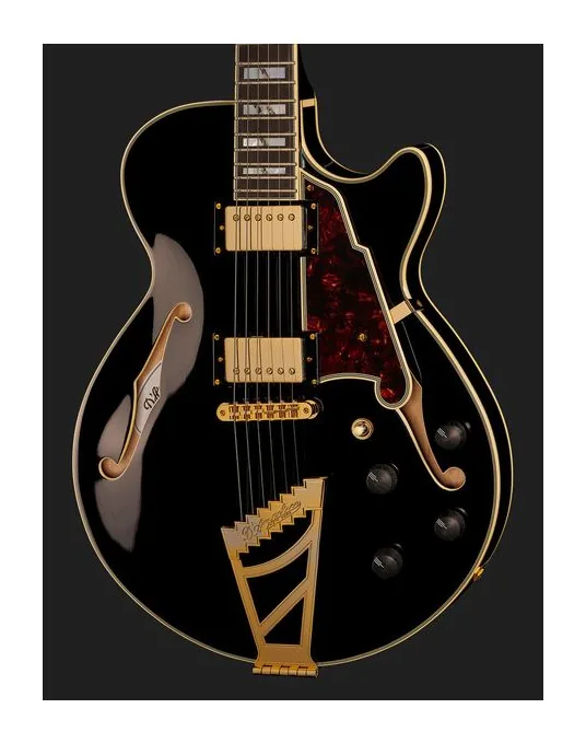 DAngelico Excel SS Solid Black, vista posteriore del corpo