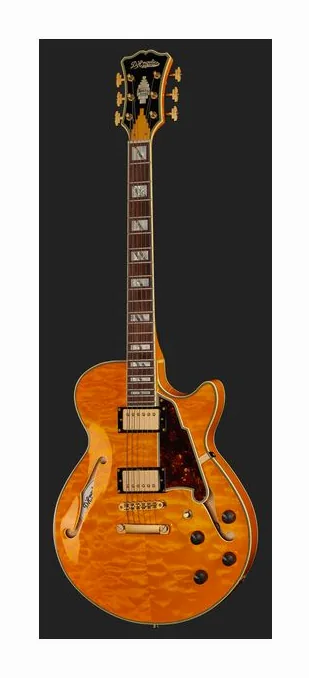 DAngelico Excel SS XT Vintage Nat Quilt, profilo laterale del corpo