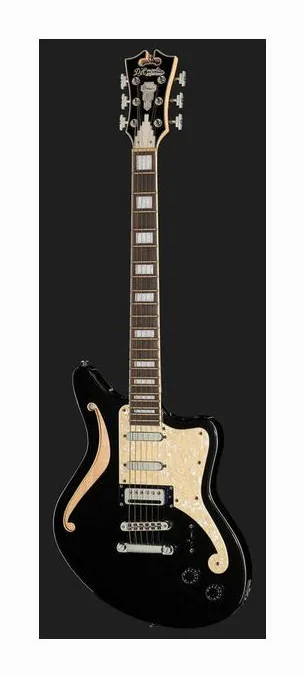 DAngelico Premier Bedford Black Flake, selettore pickup e jack di uscita