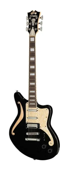 DAngelico Premier Bedford Black Flake visto di fronte