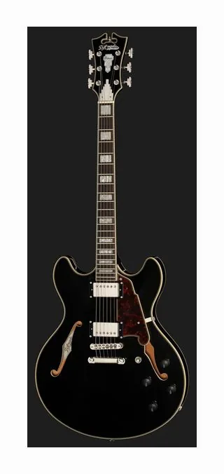 DAngelico Premier DC Black Flake V2, ponte e meccaniche di intonazione