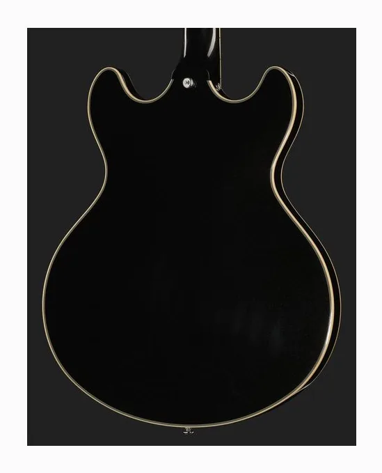 DAngelico Premier DC Black Flake V2, profilo laterale del corpo
