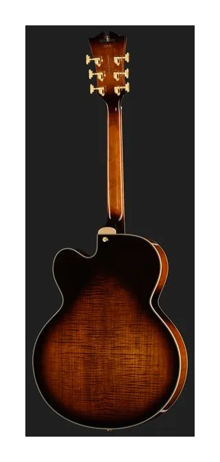 DAngelico Premier EXL1 Brown Burst, selettore pickup e jack di uscita