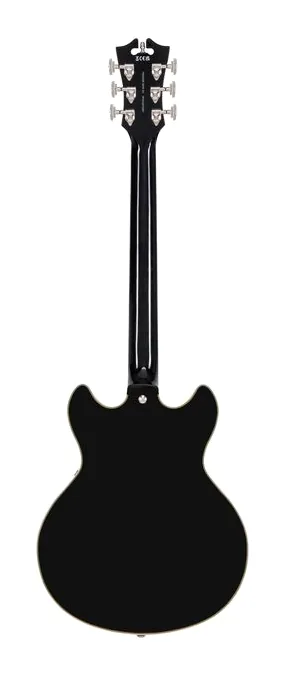 DAngelico Premier Mini DC Solid Black, profilo laterale del corpo
