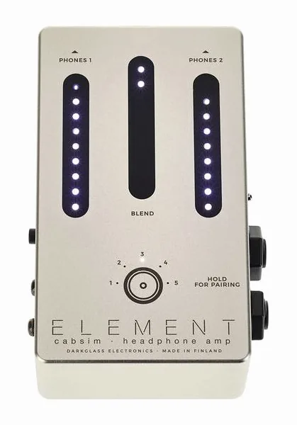 Darkglass Element Cabsim/Headph. Amp, grafica del pannello superiore